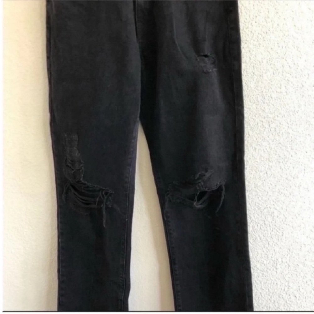 NWT SLVRLAKE London High Rise Straight Leg Jeans Black - Picture 7 of 10